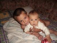 в роддоме и дома малыш Тимоша