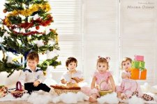 Новогоднее настроение в современных детских фотографиях