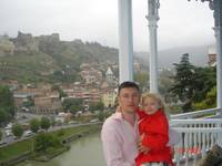 Маша с папой в Грузии октябрь 2006