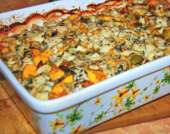 Курица с тыквой