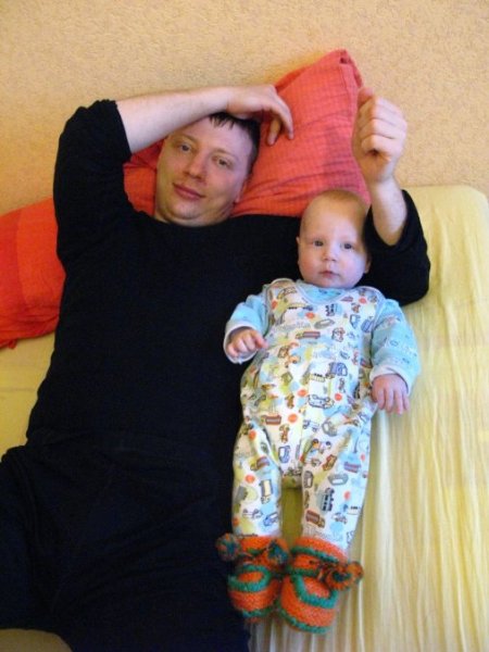 С папой