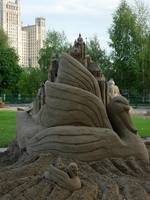 Выставка песчаной скульптуры в Московском зоопарке